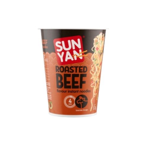 SunYan cup instant tészta sült marha 65g