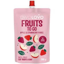 Owolovo 100% gyümölcspüré Eper 200g