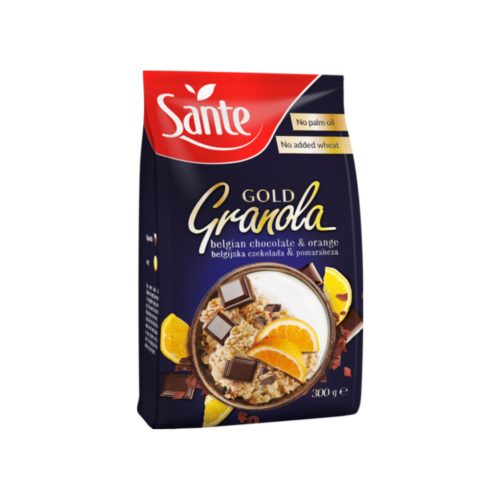 SANTE Granola Gold Csokoládés-narancsos 300g